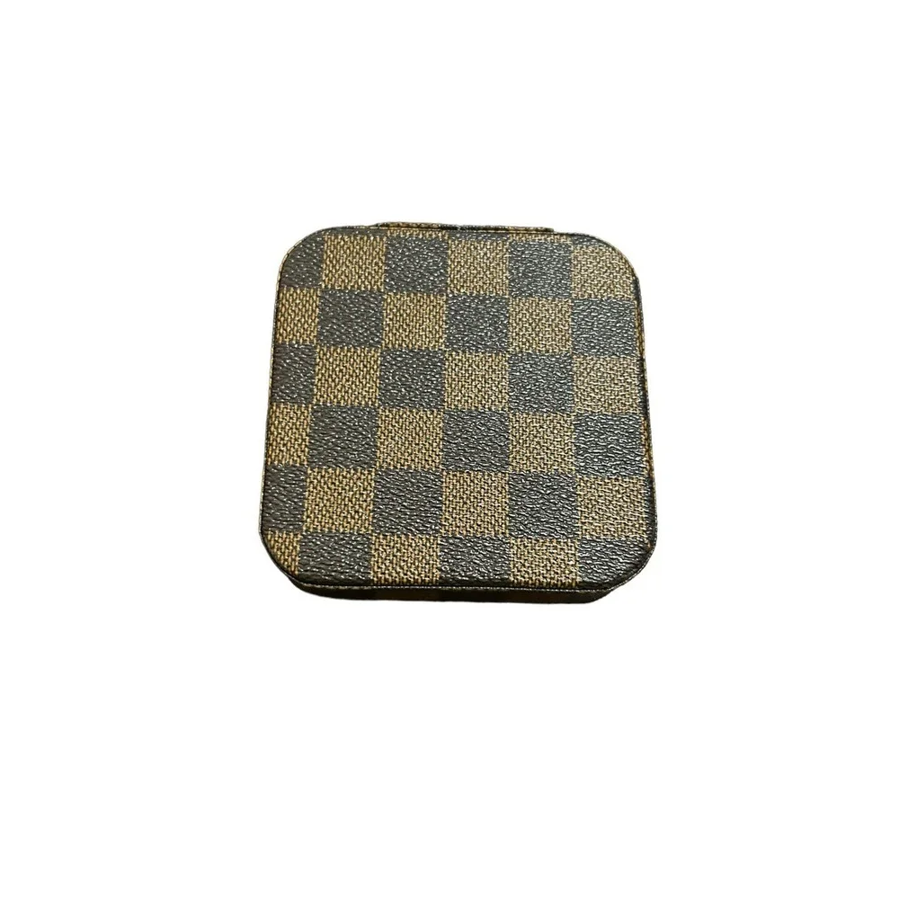 Tiny Checkered Jewelry Box